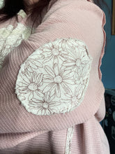 Load image into Gallery viewer, POL Dusty Rose Waffle-Knit Peace & Love Top