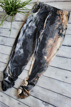 Load image into Gallery viewer, Tie Dye Jogger Pants with elastic waist/ruched bottom w/pockets
