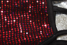 Load image into Gallery viewer, Sparkly Face Mask with Filter Pocket