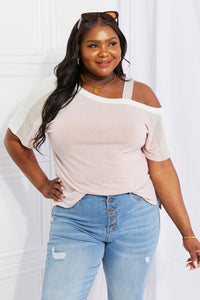 New Arrival --  Something Simple Cold Shoulder Tee