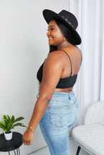 Load image into Gallery viewer, Textured Spaghetti Strap Bralette in Black