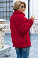 Load image into Gallery viewer, Full Size Lapel Collar Sherpa Coat