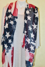 Load image into Gallery viewer, New Arrival --- Red, White &amp; Blue Scarf
