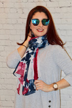 Load image into Gallery viewer, New Arrival --- Red, White &amp; Blue Scarf