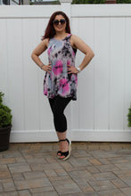 Load image into Gallery viewer, Fuchsia tie dye tank dress with pockets