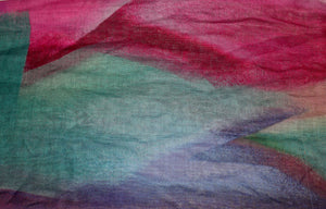 Abstract colorful print scarf
