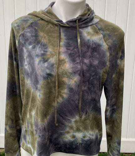NEW ARRIVAL - Tie Dye Brushed Hoodie Top