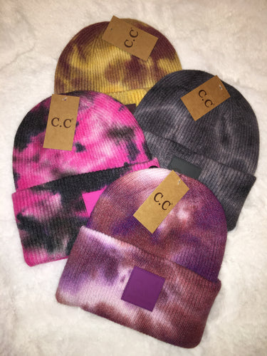 CC Tie Dye Beanie Knit Hat